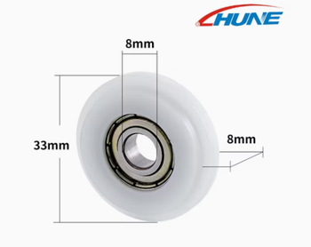 The Y Groove Plastic Bearing Pulley is engineered 