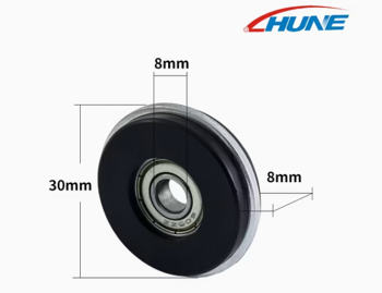 The Y Groove Plastic Bearing Pulley is engineered 